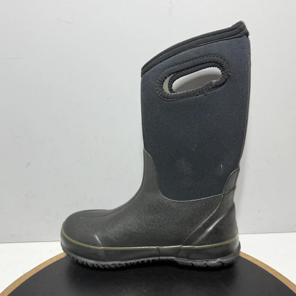 Bogs Classic High Boots Youth Size 4 Black Waterproof Insulated Winter Snow
